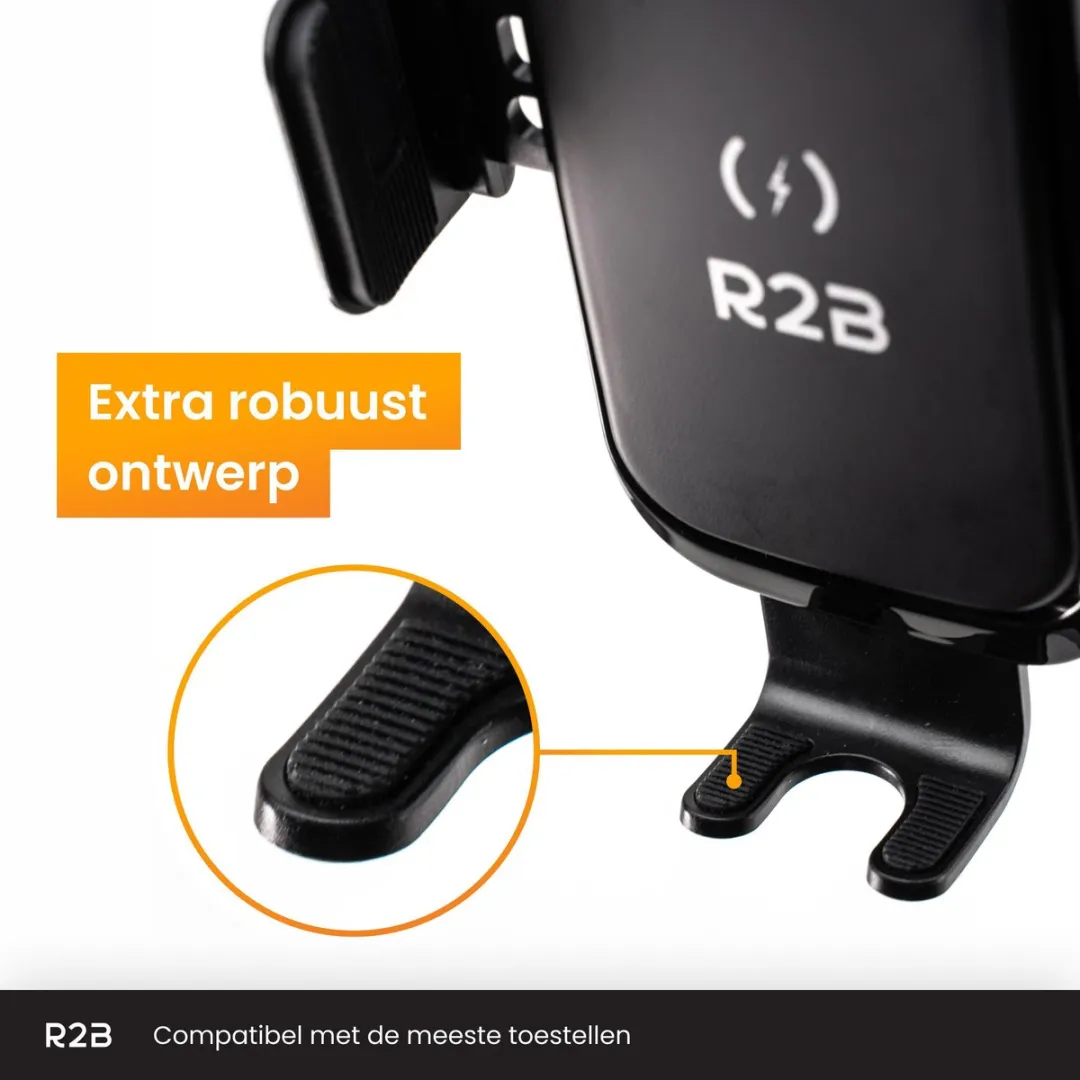 R2B Alkmaar Telefoonhouder Auto Zuignap - Zwart