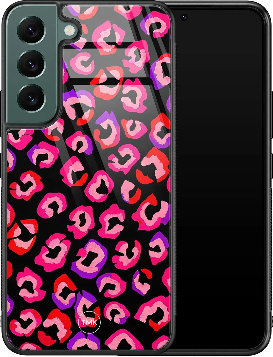 Casevibes Hoesje Samsung Galaxy S22 - Luipaard Neon Multi