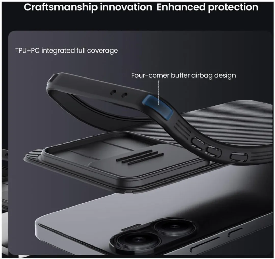 Nillkin CamShield Magnetisch Hoesje Xiaomi Poco F7 - Zwart