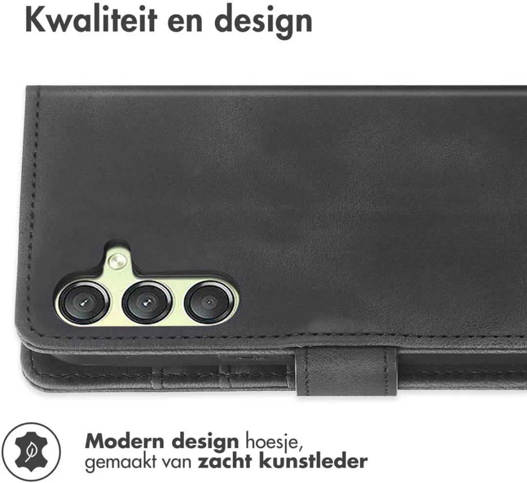 Imoshion Bookcase Hoesje Samsung Galaxy A25 - 3 Pasjes - Zwart