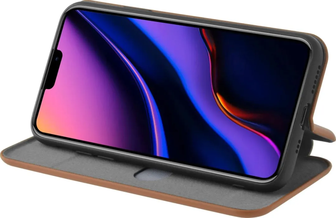 Azuri Shell Booklet iPhone 11 Pro - 1 Kaartsleuf - Bruin