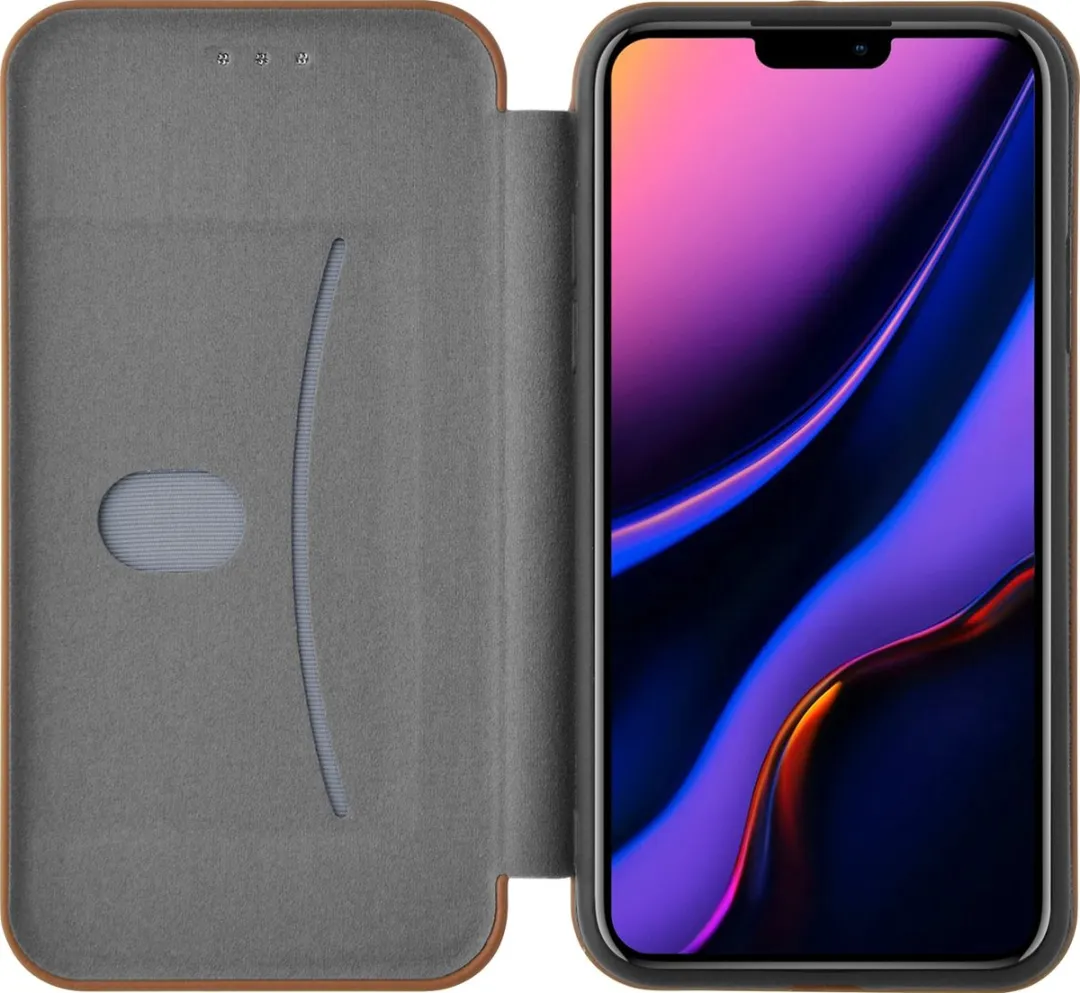 Azuri Shell Booklet iPhone 11 Pro - 1 Kaartsleuf - Bruin