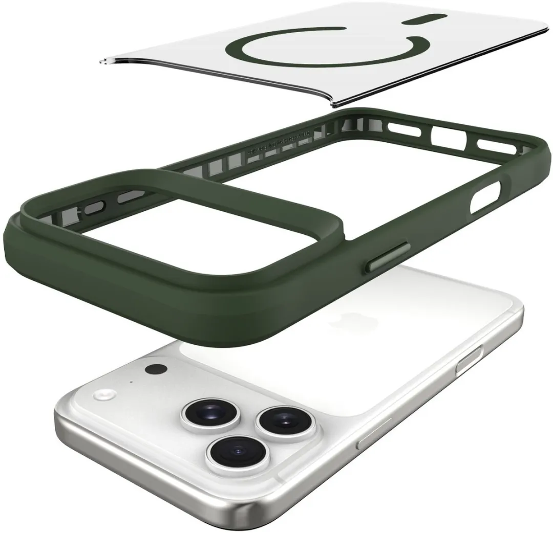 Buddi Hybrid Hoesje iPhone 17 Pro - MagSafe Groen