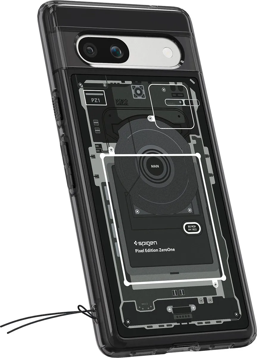 Spigen Ultra Hybrid 8809896744638 Back Cover - Google Pixel 7a - Zwart