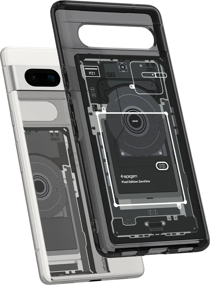 Spigen Ultra Hybrid 8809896744638 Back Cover - Google Pixel 7a - Zwart