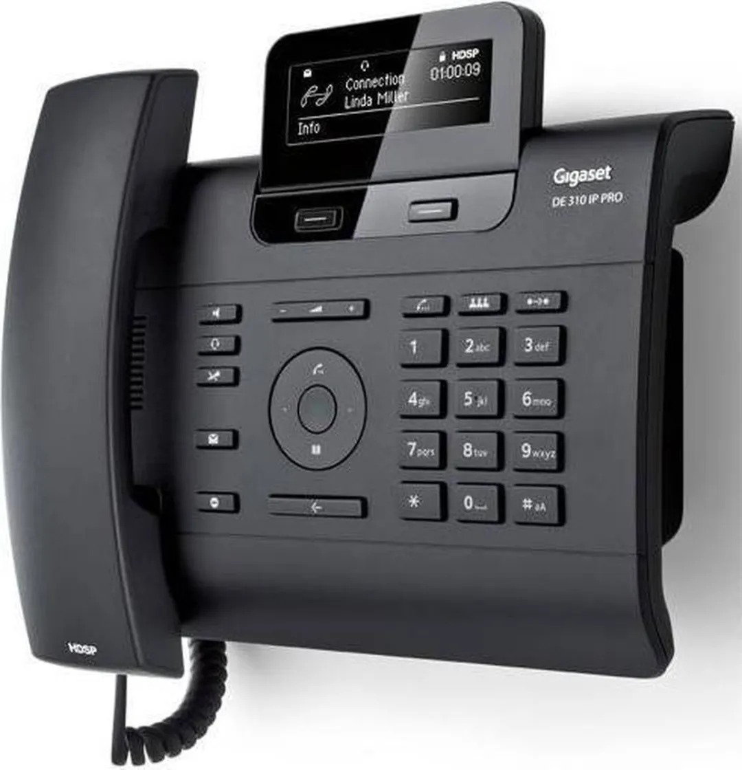 Gigaset DE310 IP PRO DECT Telefoon - Zwart - afbeelding 2 van 4