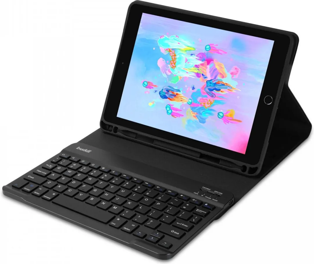 Buddi Zuna Hoes met Toetsenbord - iPad 9.7 (2017/2018) - Zwart