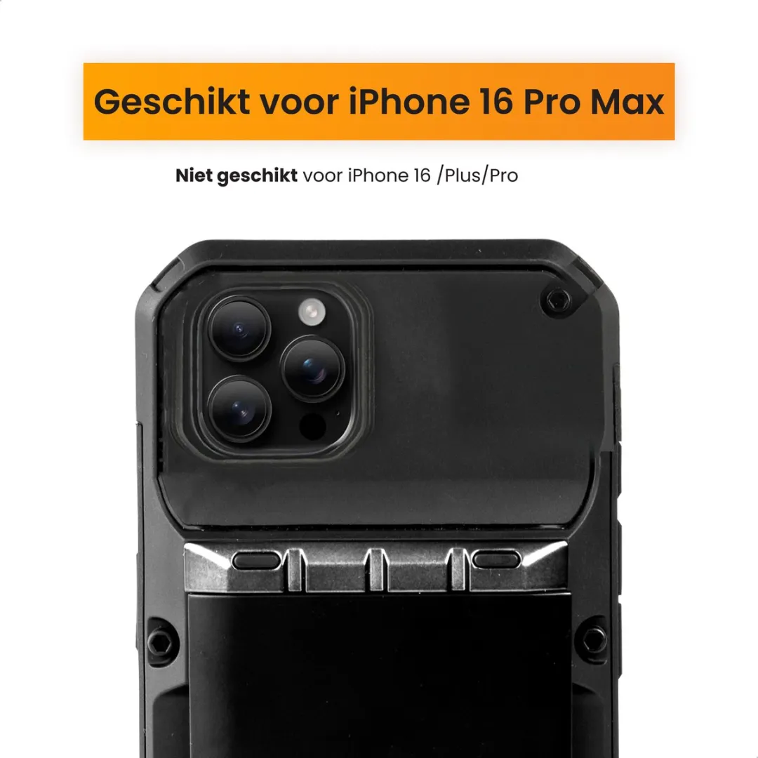 R2B iPhone 16 Pro Max Hoesje met Pasjeshouder - 4 Pasjes - Zwart