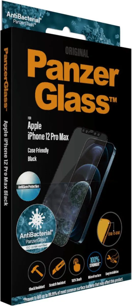 PanzerGlass iPhone 12 Pro Max Anti-Glare Schermbeschermer