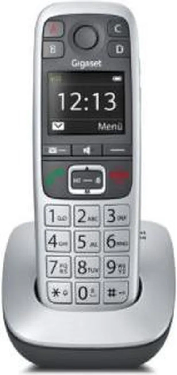 Gigaset E560A - Duo DECT telefoon - Antwoordapparaat - Ideaal voor thuis en werk - duidelijke geluid - duidelijk scherm en contrast - Zilver