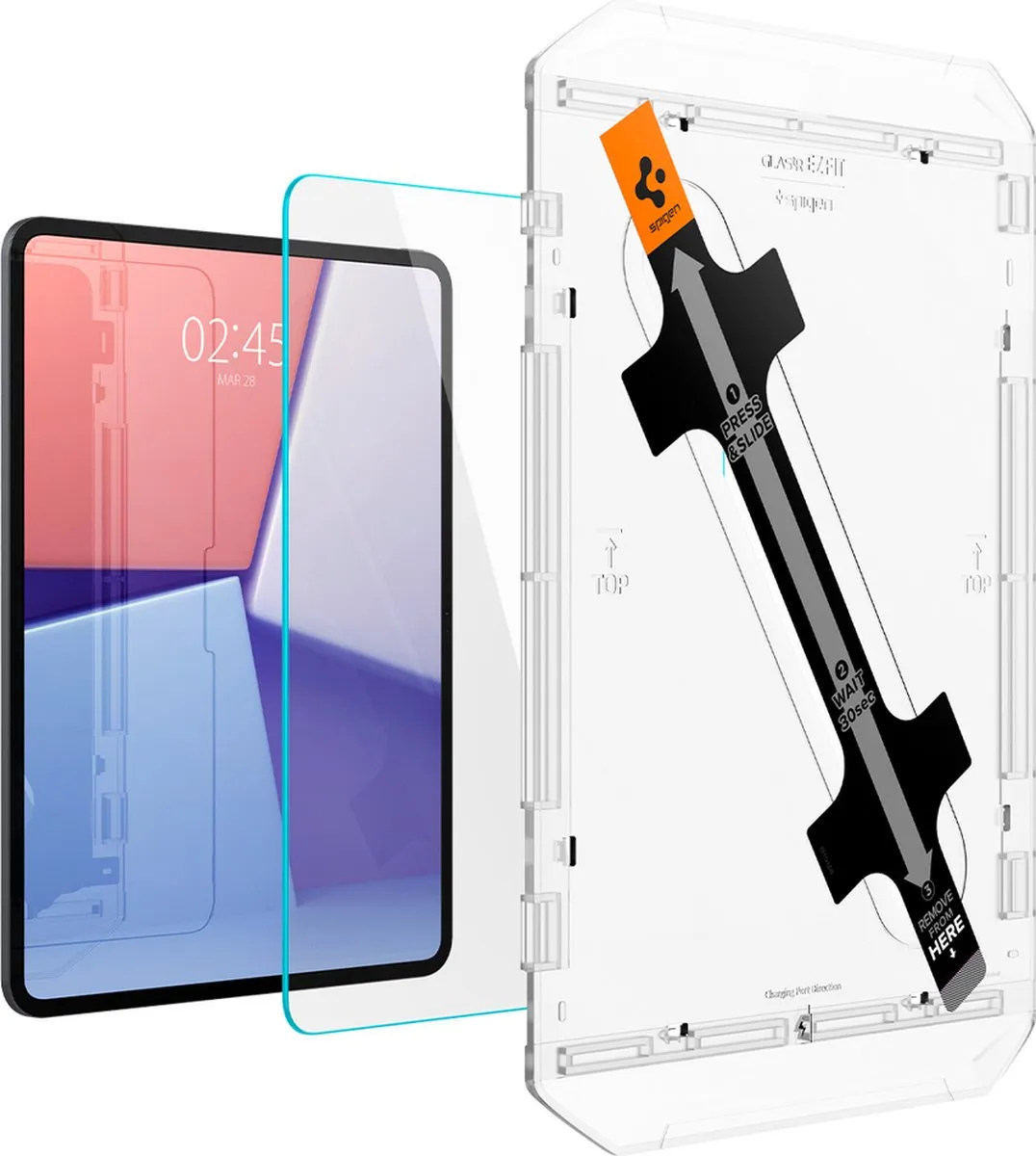Spigen Glas.tR EZ Fit iPad Pro 13 2024 - Transparant