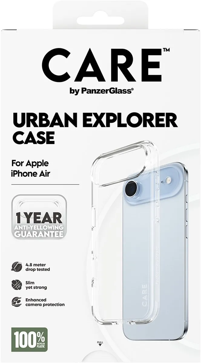 PanzerGlass Flagship Urban Explorer Hoesje - iPhone Air - 1 Pasje - Zwart