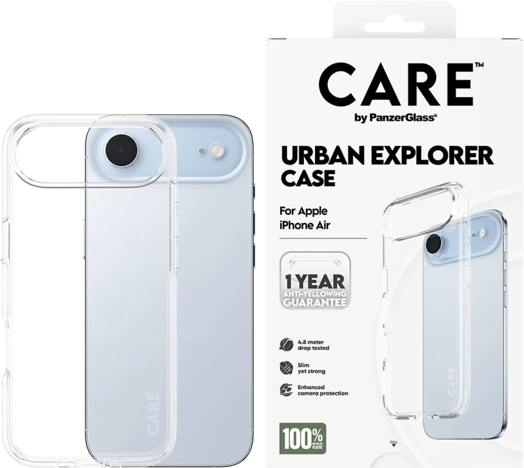 PanzerGlass Flagship Urban Explorer Hoesje - iPhone Air - 1 Pasje - Zwart