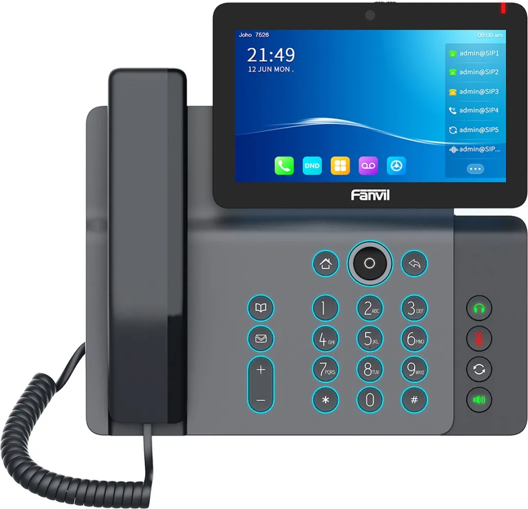 Fanvil V67 IP Telefoon - 20 Regels LCD - 7" - Zwart - afbeelding 4 van 5