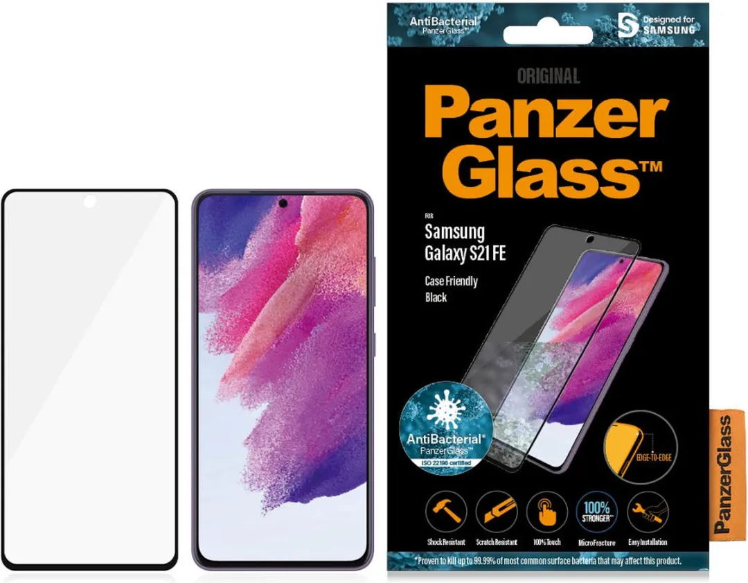 PanzerGlass PG72759 Screenprotector - Samsung Galaxy S21 FE - Zwart