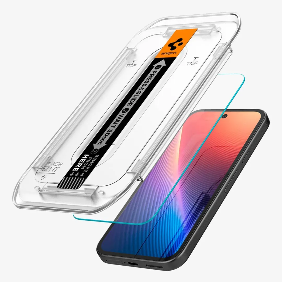 Spigen GLAStR EZ Fit Screenprotector + Applicator voor de Google Pixel 9a