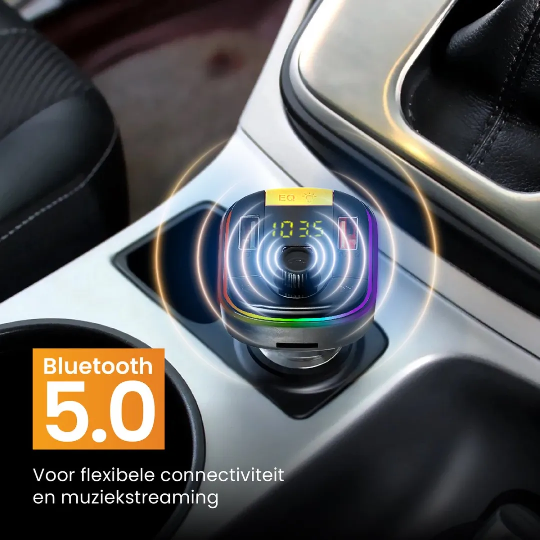R2B Bluetooth Transmitter Auto - FM-zender & Ontvanger - USB C/A & Micro SD