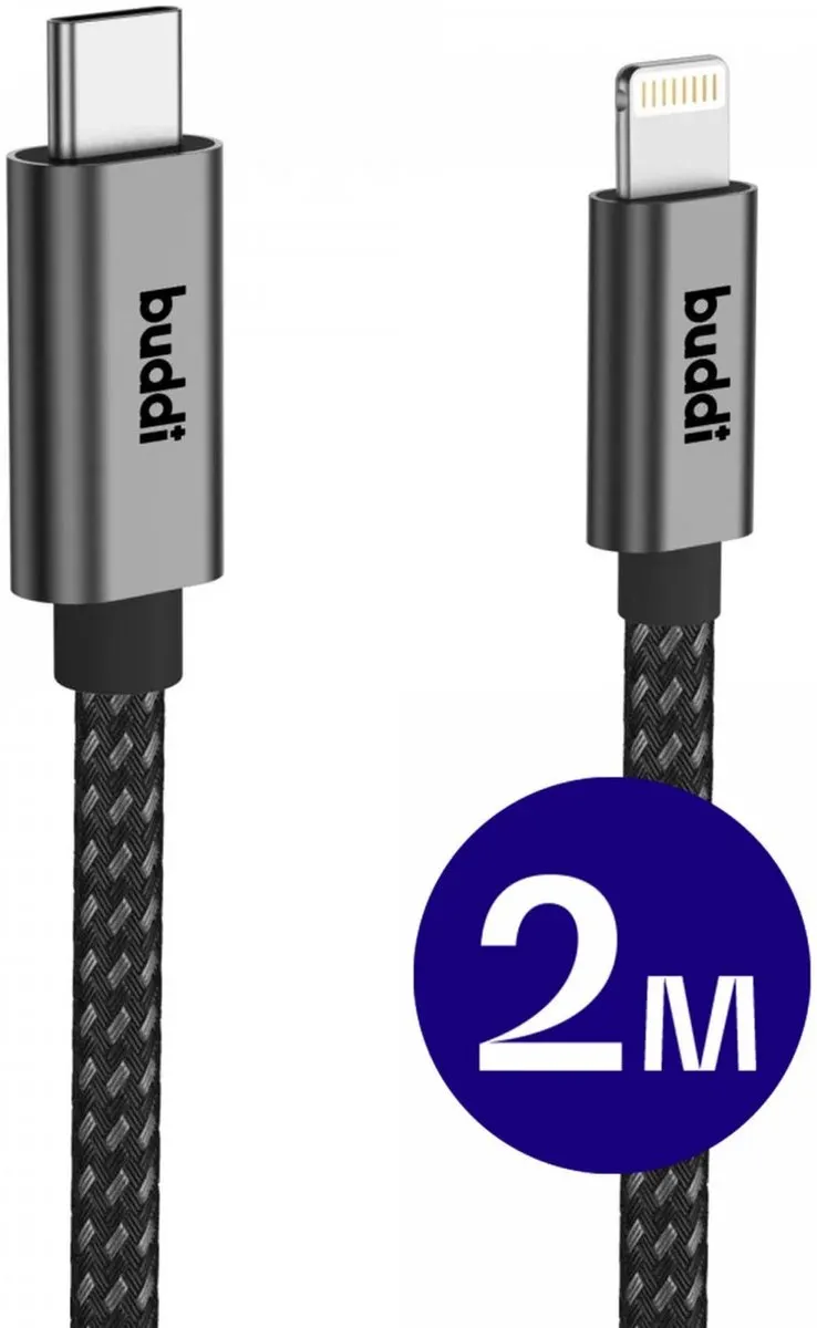 Buddi Flex USB-C naar Lightning Kabel 20W Fast Charge