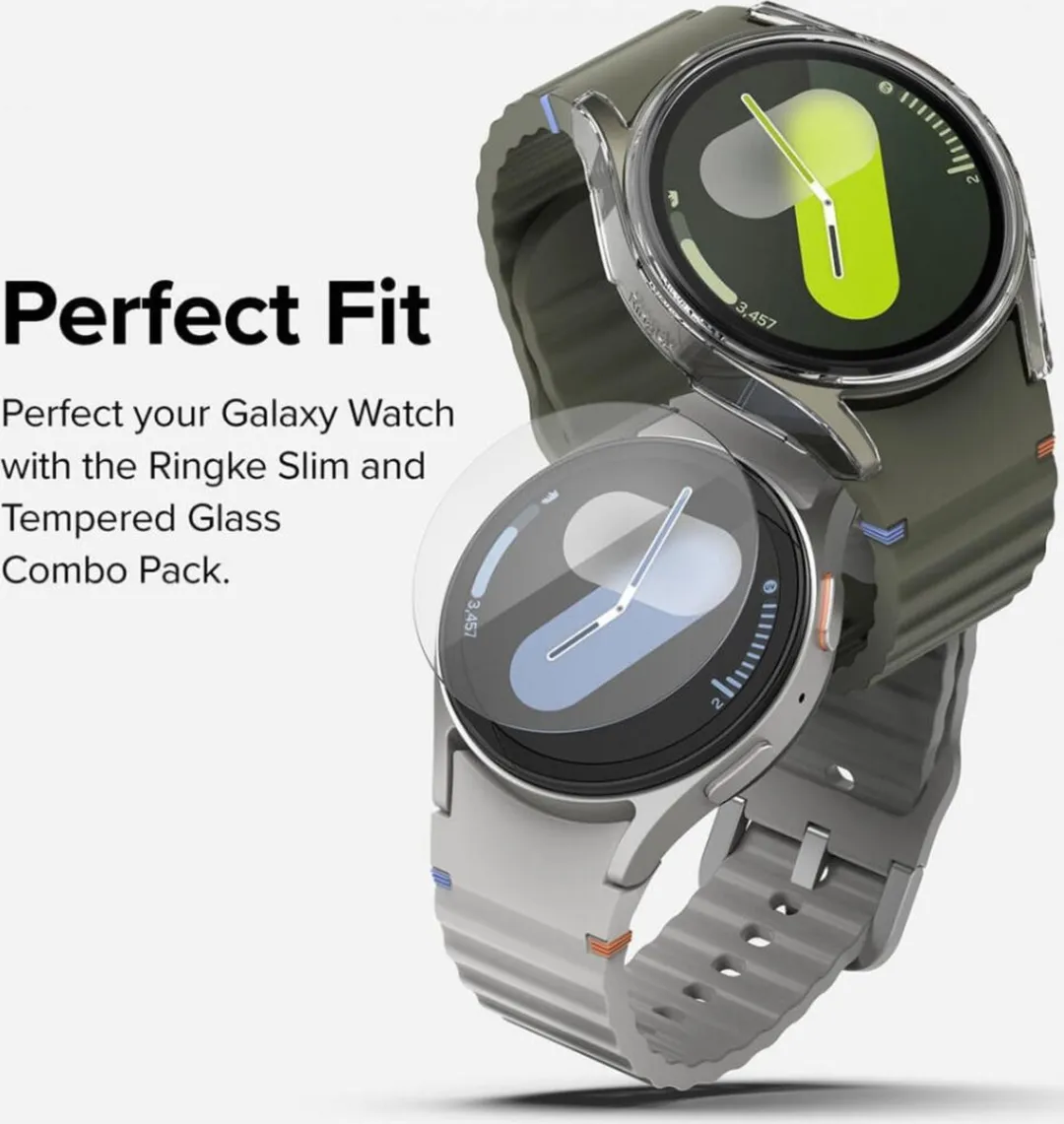 Ringke Slim+ Glass Hoesje Galaxy Watch 7 44mm - Transparant