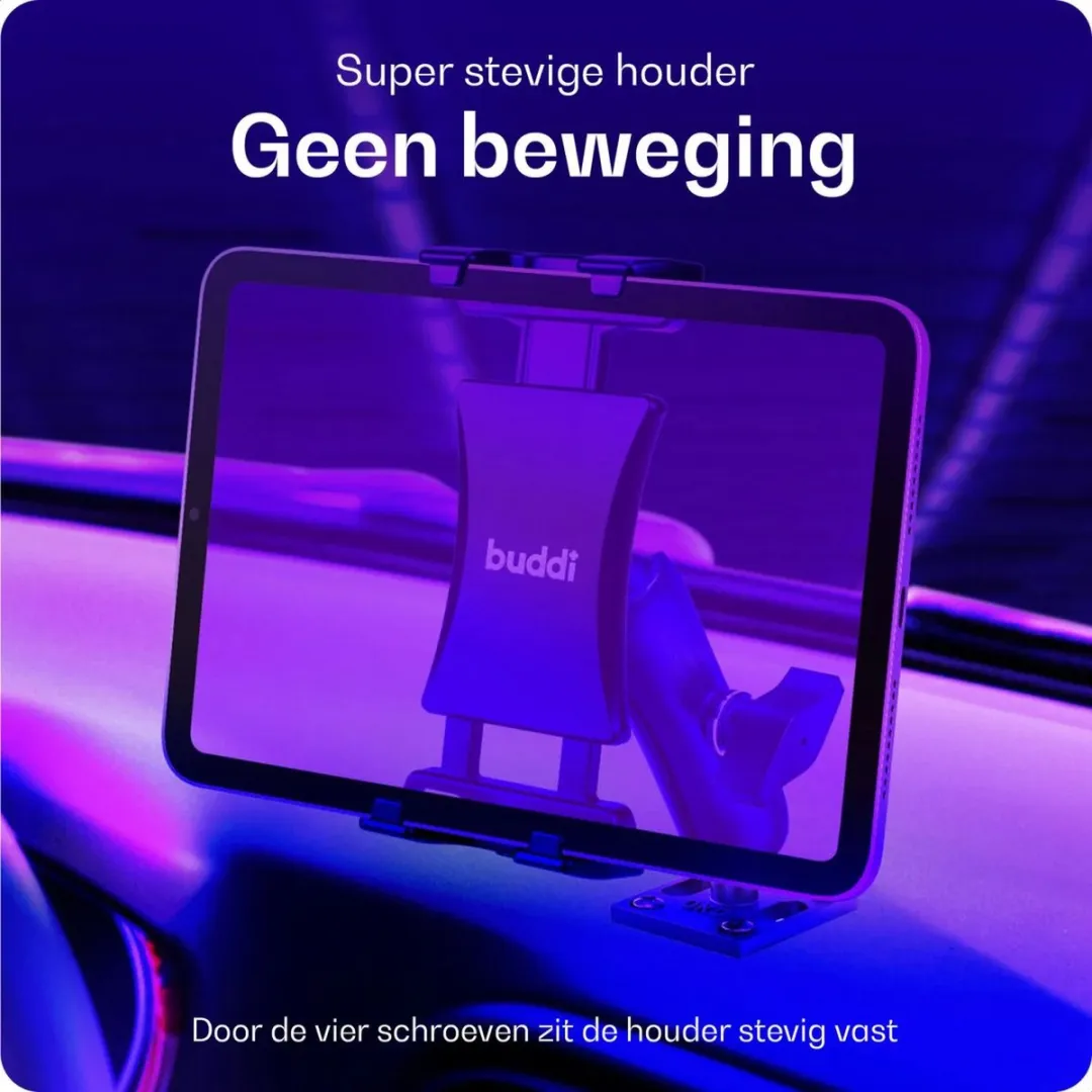 Buddi Tab Houder Universeel - 20 Inch - Zwart