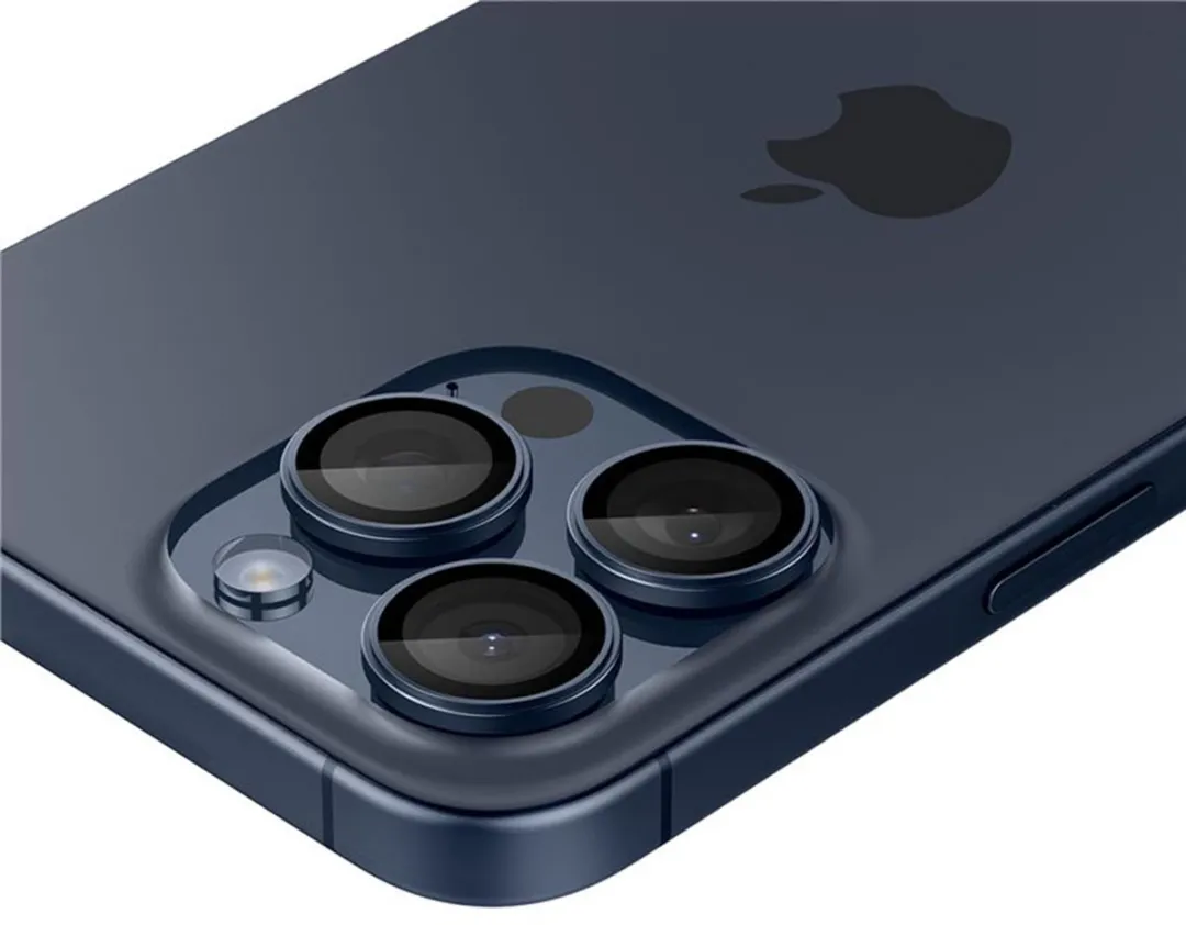 Spigen GlasTR EZ Fit Optik Pro AGL07164 Camera Lens Protector - 2 Stuks - Titanium Blauw