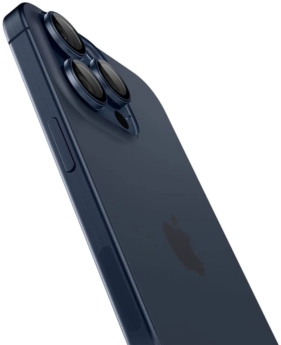 Spigen GlasTR EZ Fit Optik Pro AGL07164 Camera Lens Protector - 2 Stuks - Titanium Blauw