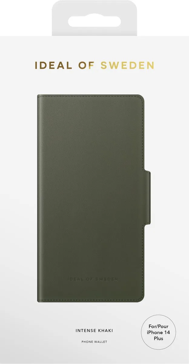 iDeal of Sweden Atelier Wallet iPhone 14 Plus - Intense Khaki - afbeelding 2 van 6