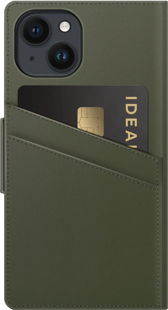 iDeal of Sweden Atelier Wallet iPhone 14 Plus - Intense Khaki - afbeelding 5 van 6