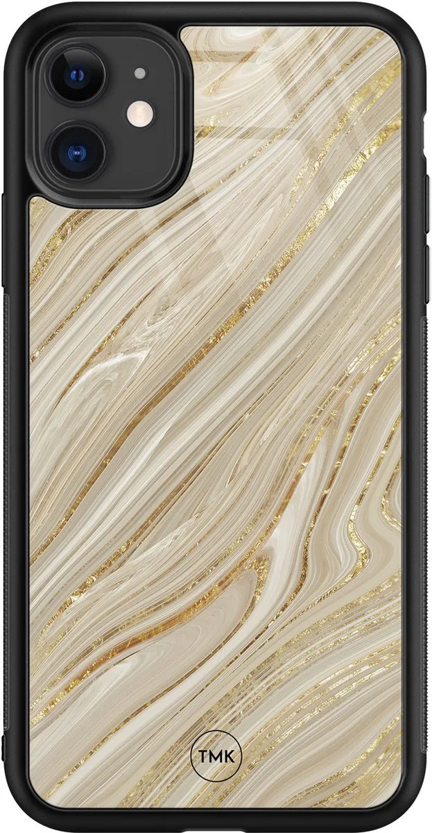 Casevibes iPhone 11 Hoesje Golden Marble