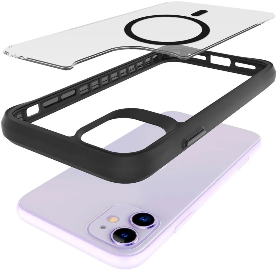 Buddi Hybrid Hoesje iPhone 11 - MagSafe - Matte Zwart