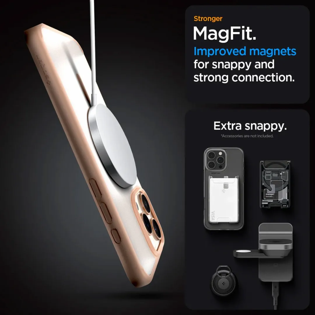 Spigen Ultra Hybrid MagFit ACS08689 Hoesje - iPhone 16 Pro Max - Roze