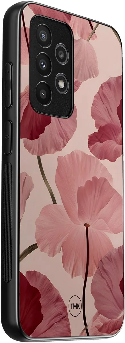 Casevibes Samsung Galaxy A52 5G Hoesje - Roze Vintage Blossom