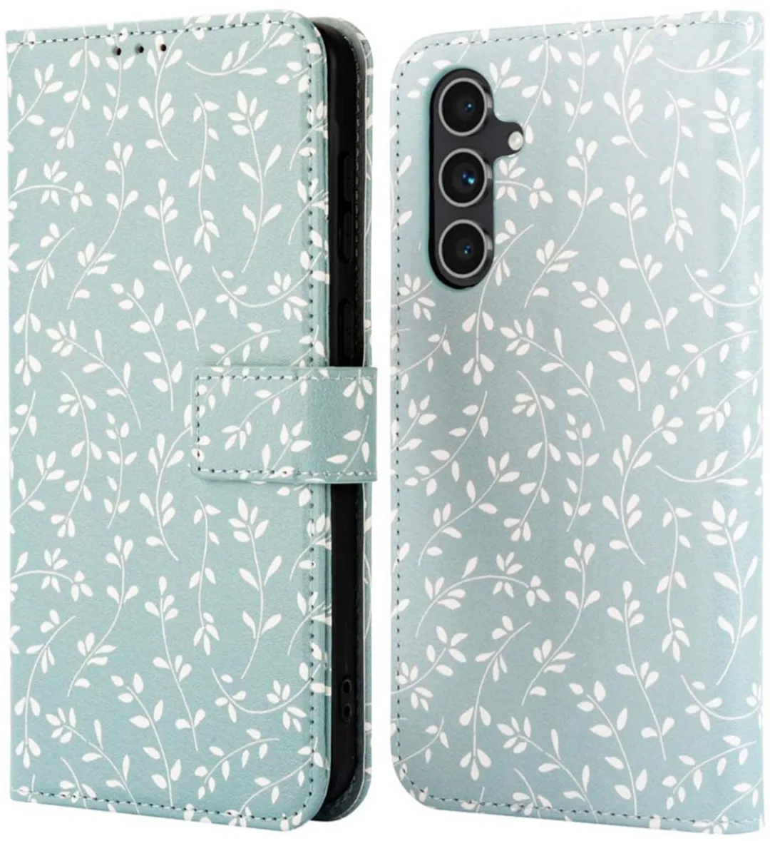imoshion Hoesje Samsung Galaxy A54 Smoke Green Flowers