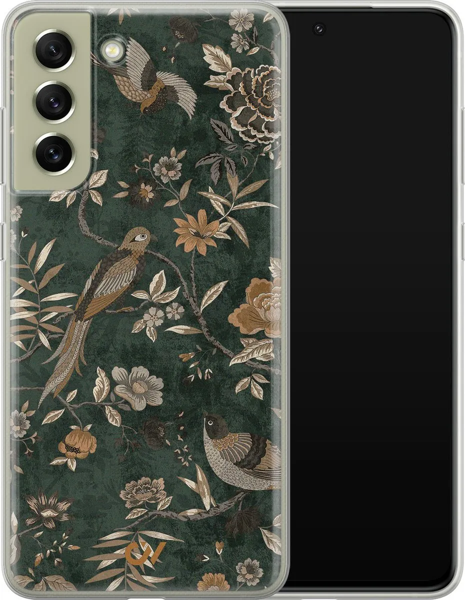 Casevibes Samsung Galaxy S21 FE Hoesje - Groen - S/S21FE/UV/041