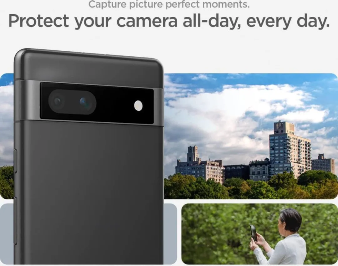 Spigen OPTIK.TR EZ.FIT Cameralensglas - 2 Stuks - Zwart