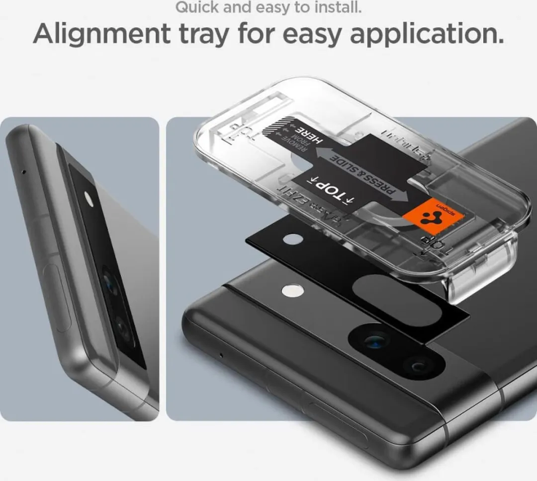 Spigen OPTIK.TR EZ.FIT Cameralensglas - 2 Stuks - Zwart - afbeelding 6 van 6