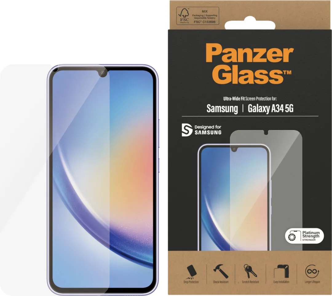PanzerGlass PZ-7327 Screenprotector Samsung Galaxy A34 - Case Friendly