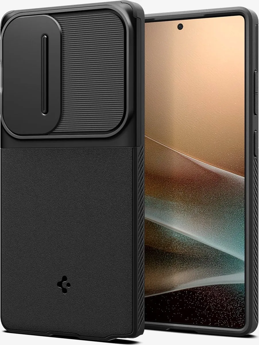 Spigen Optik Armor 13255 Hoesje - Samsung Galaxy S25 Ultra - Zwart