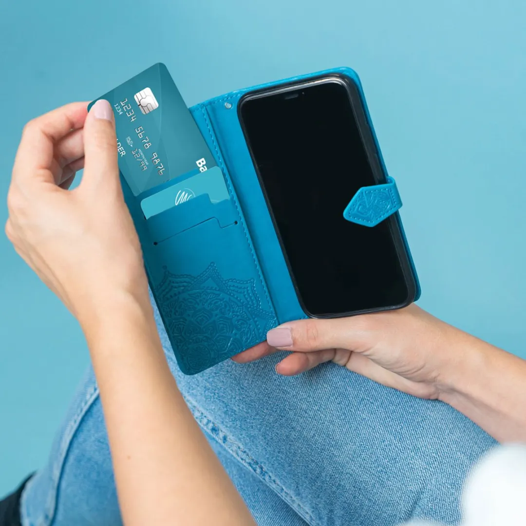 Imoshion Mandala Bookcase Hoesje Google Pixel 10/10 Pro - Turquoise