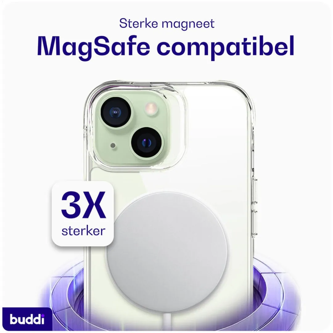 Buddi Core Hoesje iPhone 15 - MagSafe - Transparant