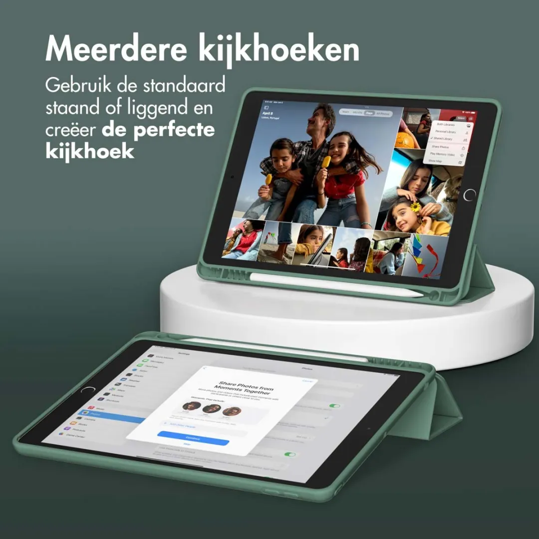 Accezz Tablethoes SH00071320 - Apple iPad 5/6 9.7" - Donkergroen