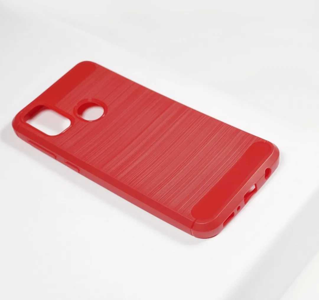 BMAX Carbon Soft Case Samsung Galaxy M21 - Rood