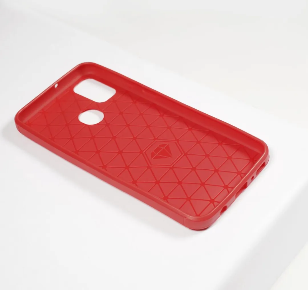 BMAX Carbon Soft Case Samsung Galaxy M21 - Rood
