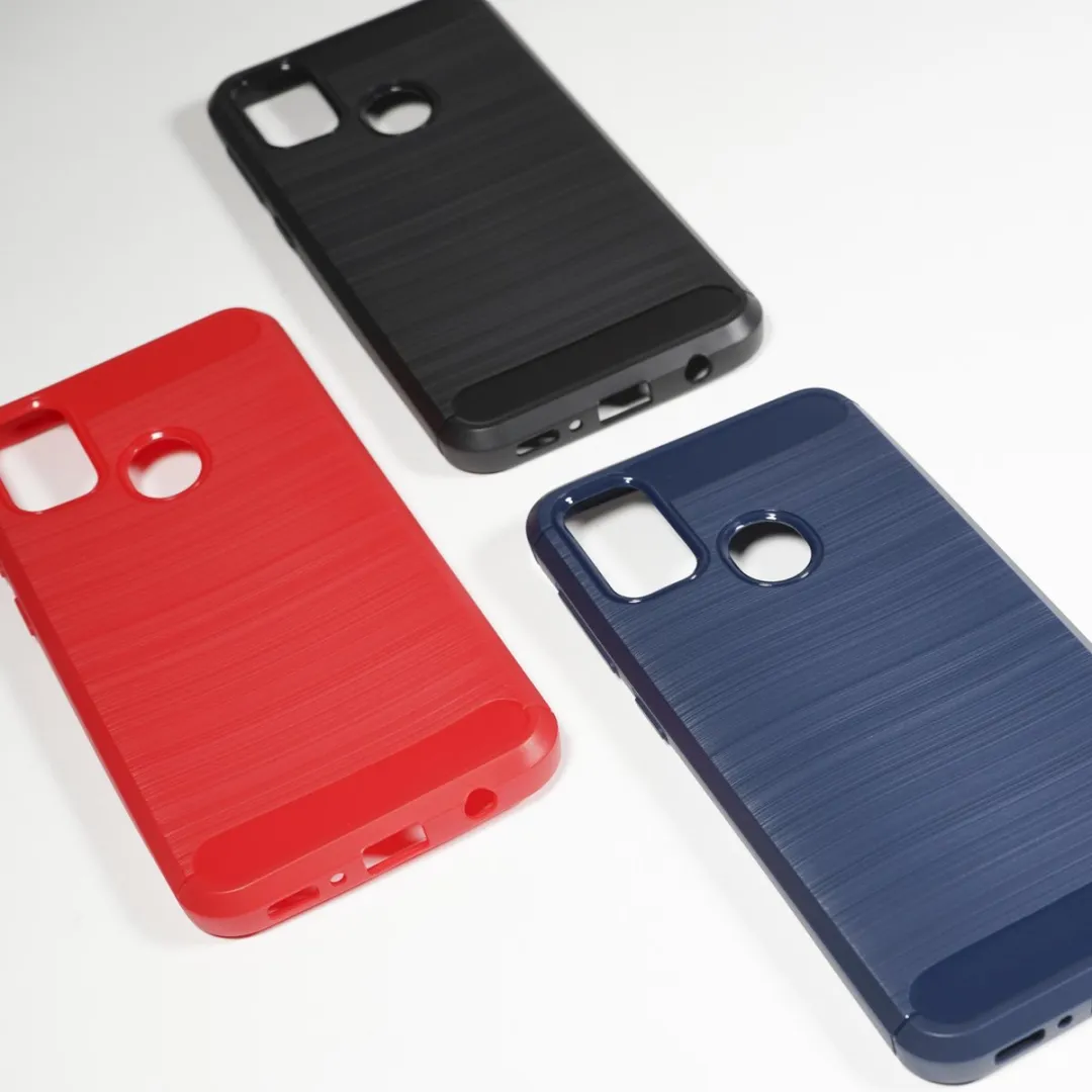 BMAX Carbon Soft Case Samsung Galaxy M21 - Rood