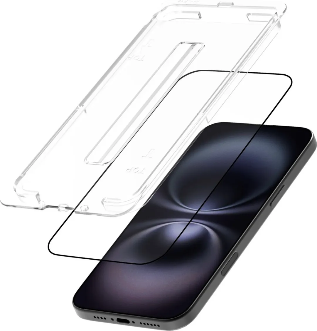 Just in Case Cazy Screenprotector iPhone 16 - 1 Stuk