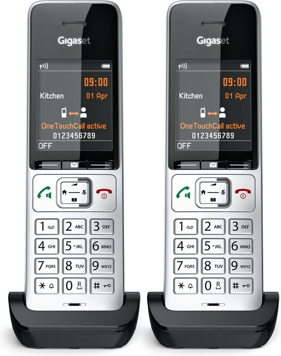 Gigaset COMFORT 500HX Duo DECT Handset - 2 Stuks - Zwart/Zilver