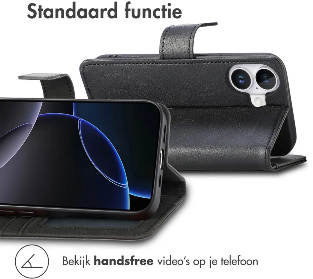 Imoshion iPhone 17 Hoesje - 3 Pasjes - Zwart