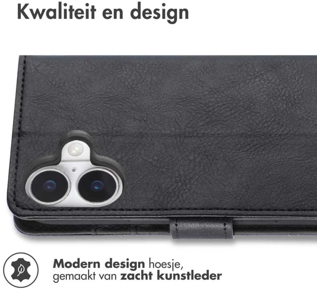 Imoshion iPhone 17 Hoesje - 3 Pasjes - Zwart