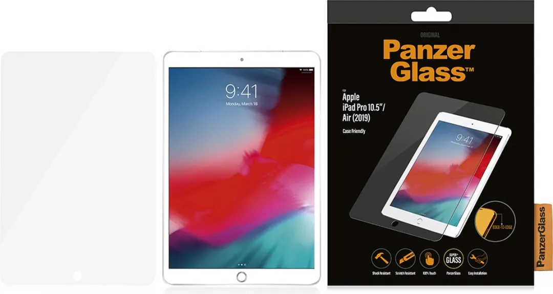 PanzerGlass PZ-2015 Screenprotector - iPad Air 3/Pro 10.5 2019 - Zwart