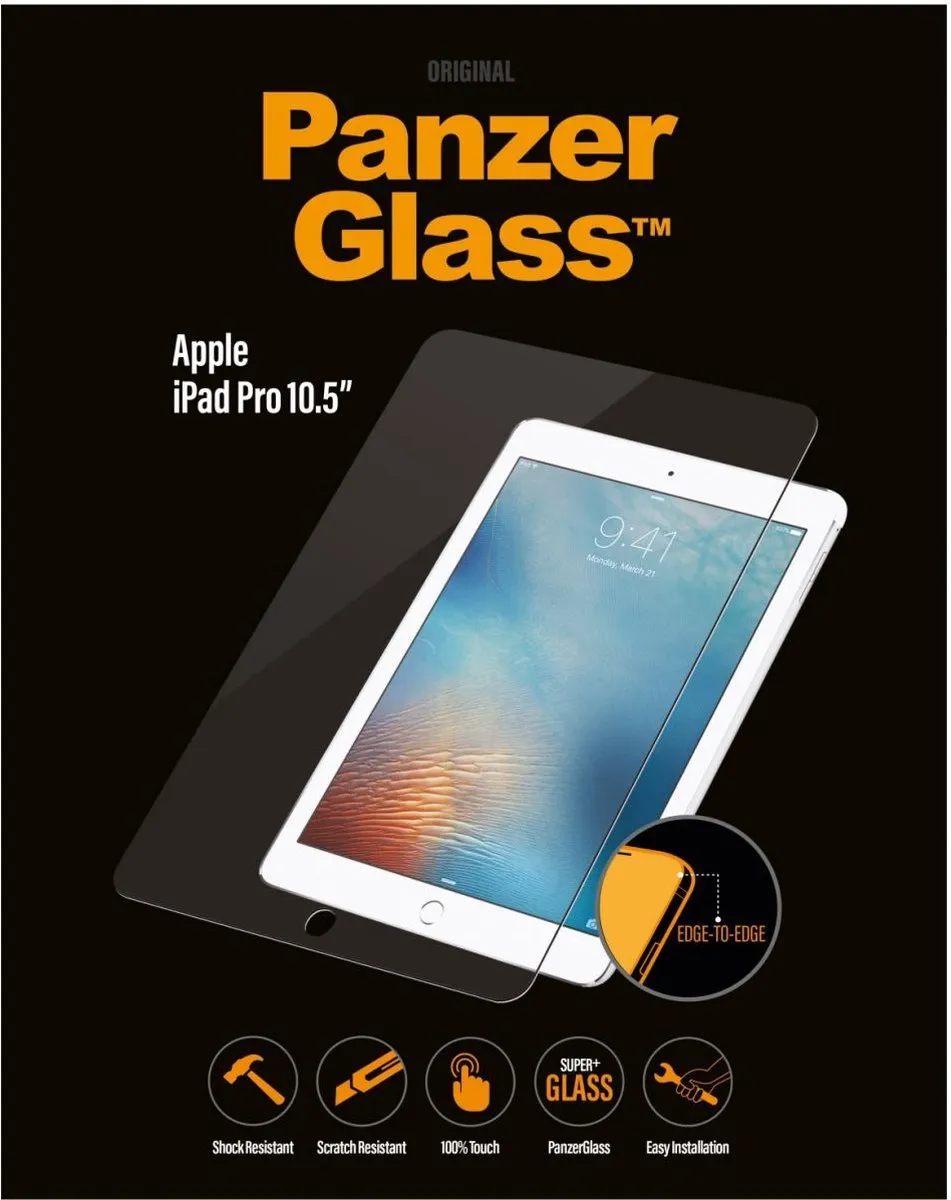 PanzerGlass PZ-2015 Screenprotector - iPad Air 3/Pro 10.5 2019 - Zwart - afbeelding 6 van 6
